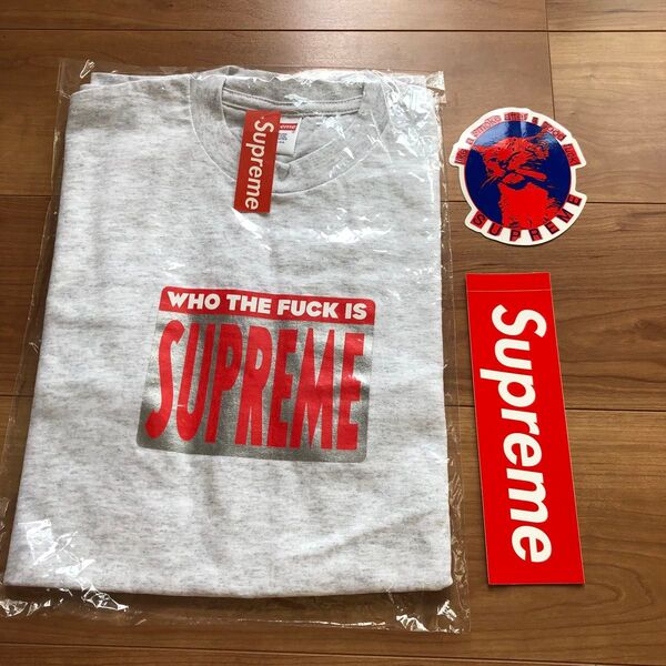 新品タグ付き supreme Tシャツ グレー シュプリーム Tee