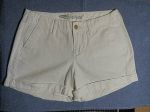 OLD NAVY Old Navy Denim short pants The Boy Friend cotton 100% M eggshell white 