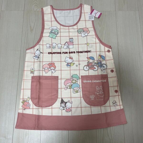 sanrio サンリオ ハローキティのエプロン サイズ:M〜L