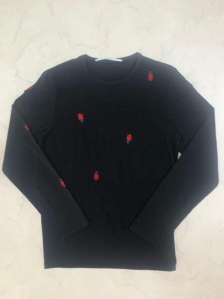 美品 激レアてんとう虫ストーン 美品 良品 ウザリス ロングTシャツ ロンt オールストレッチ