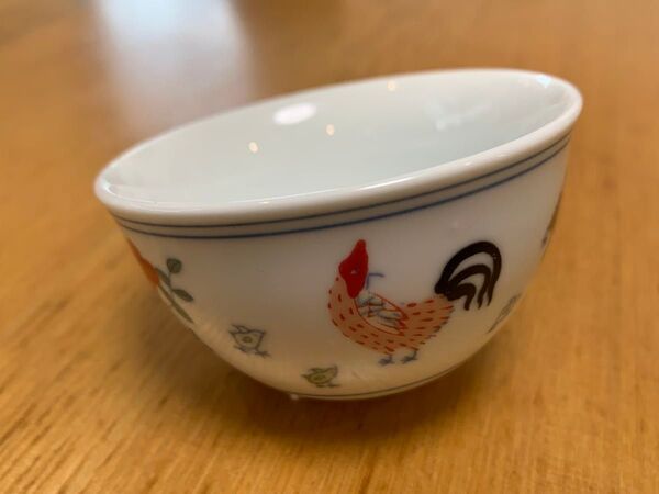 チキンカップ 明成化闘彩鶏缸杯 レプリカ 1つ 茶碗