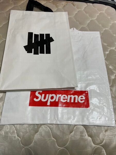 Undefeated Supreme ショッパー 2枚セット シュプリーム アンディーフィーデッド
