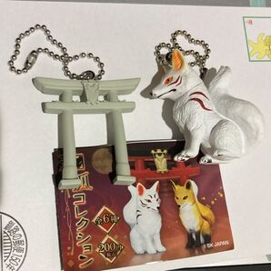 和狐コレクション 稲荷狐 鳥居(石)
