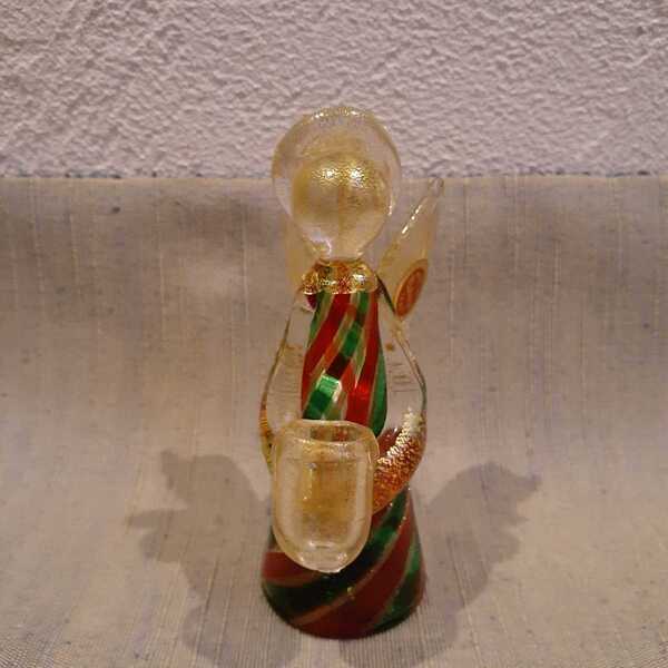 ムラーノガラス murano エンジェル 約11.2cm×4.2cm