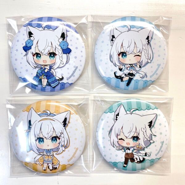 ホロライブ 白上フブキ 缶バッジ 4点