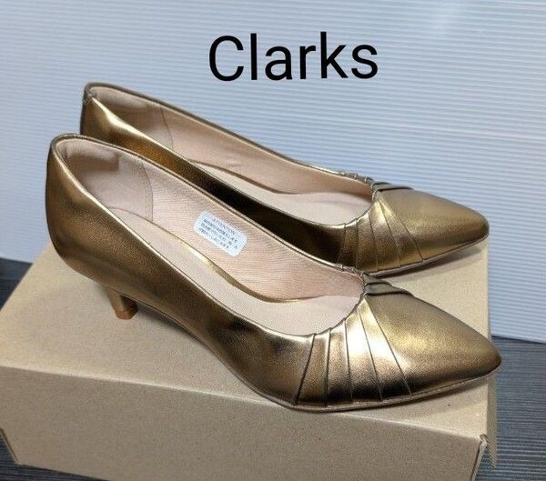 Clarks/クラークス リンベールクラウン/UK3 22~22.5cm ハイヒール レザーパンプス