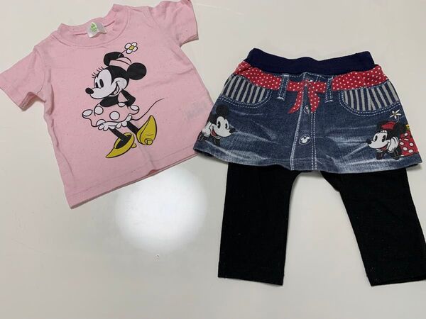 ディズニー 半袖Tシャツ スカッツ 80㎝ 2点セット