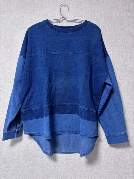 【美品】デニム風 ロンT 長袖