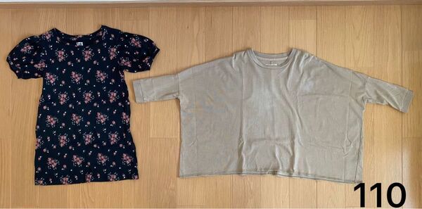こども服 ワンピース チュニック 110 2点セット/ユニクロ チャオパニックティピー UNIQLO CIAOPANIC TYPY
