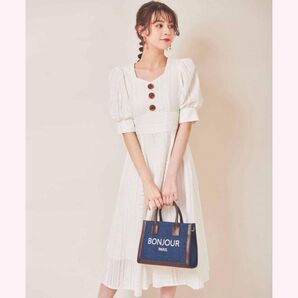 31sons de mode レースフレアワンピース