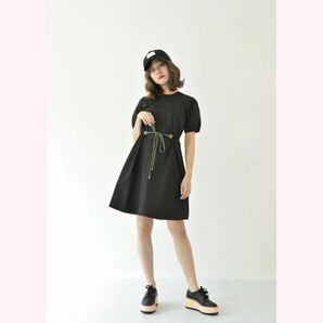 N WITH. ウエストスピンドルワンピース