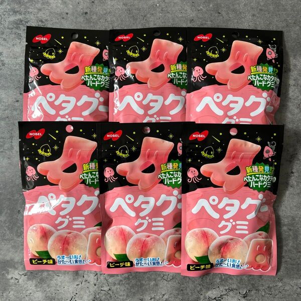 ペタグーグミ ピーチ味 6袋