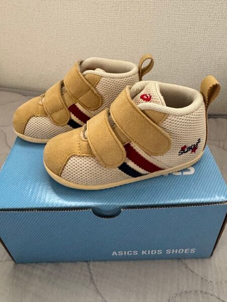 ASICS スクスクベビーシューズ ベージュ スニーカー 13.5cm
