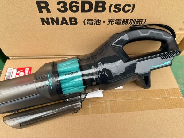 HiKOKI 36Vコードレスクリーナー R36DB (SC) (NNAB) 特別限定色 カーボングレー&アクアブルー 本体のみ
