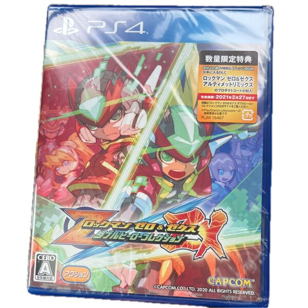 新品未開封 【PS4】 ロックマン ゼロ&ゼクス ダブルヒーローコレクション