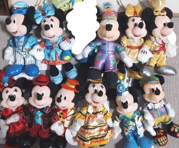 ディズニー ミッキー ミニー ぬいぐるみバッジ 11体セット ぬいば ぬいぐるみバッヂ TDR