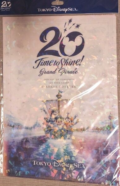 ディズニーシー 20周年 クリアホルダー 8枚セット タイムトゥシャイン グランドフィナーレ ミッキー ミニー