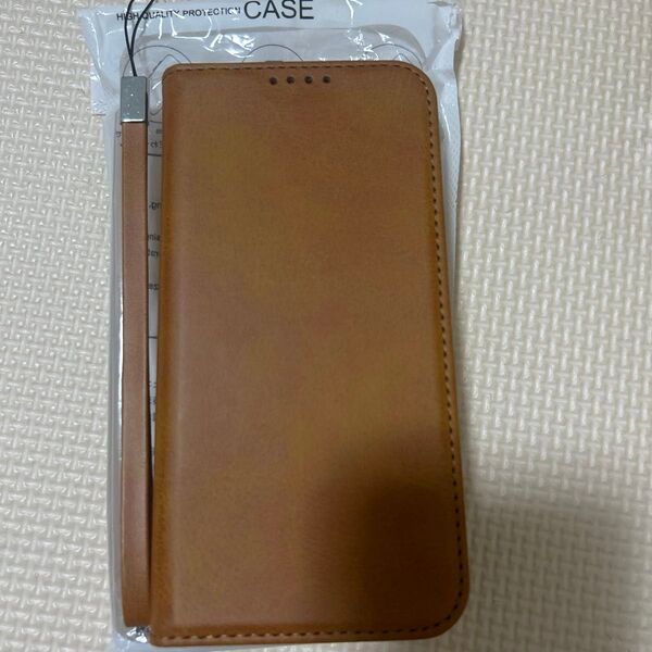iPhone14proケース ブラウン 手帳型 カード収納