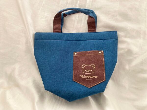 【新品】【非売品】リラックマ ランチトートバッグ デニム調 お弁当