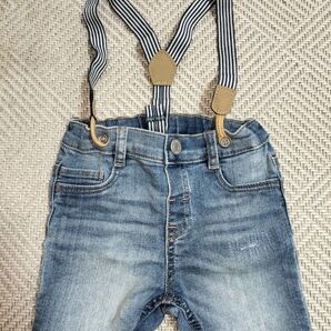 H&M ショートパンツ デニム サスペンダー