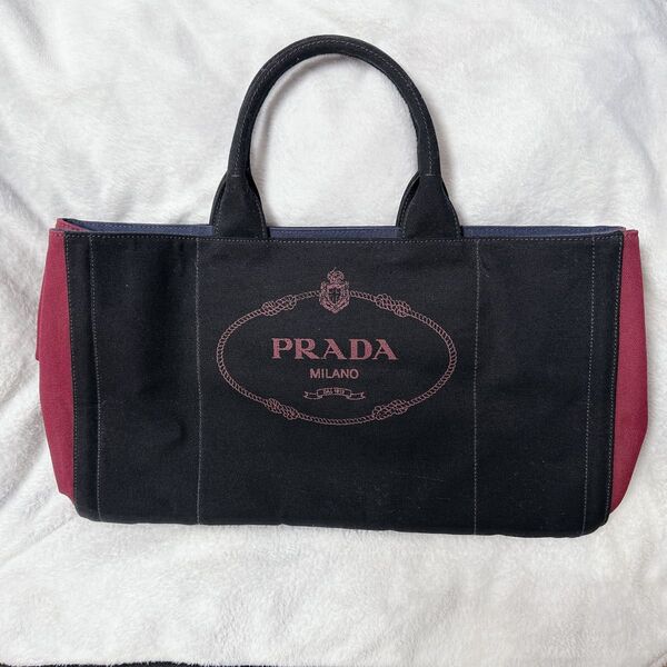 プラダ カナパ PRADA CANAPA トートバッグ ハンドバッグ キャンバス