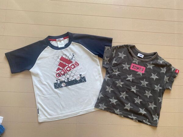 adidas EDWIN Tシャツ 2枚セット 100cm120cm