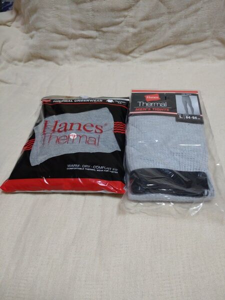 ③Hanes サーマル アンダーウェア 上下セット LL/ L