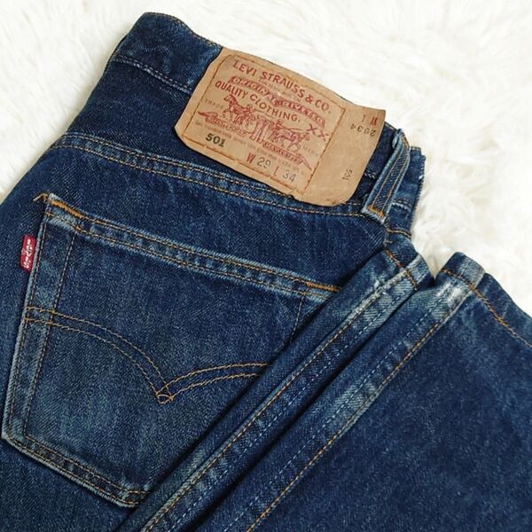 【価格の相談OK!!】■224 LEVI'S 501-6215 米国製 W29 刻印524 濃紺