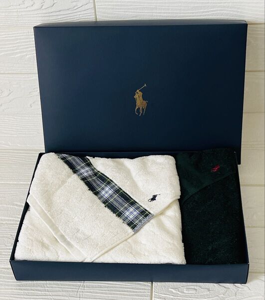 ☆新品未使用☆POLO(ポロ)バスタオル&ハンドタオルセット ラルフローレン RALPH LAUREN
