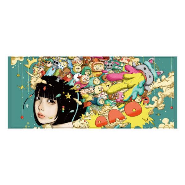 【公式完売】 ano イラストタオル あのちゃん 【未使用品】猫吐極楽つあー タオル フェイスタオル