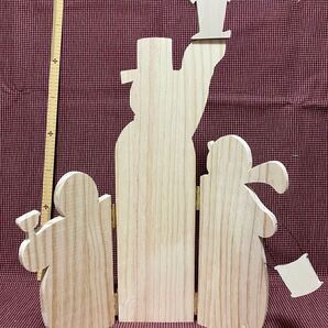 トールペイント ハンドメイドカット白木