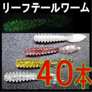 リーフテイル ワーム 計40本 アジング メバリングに