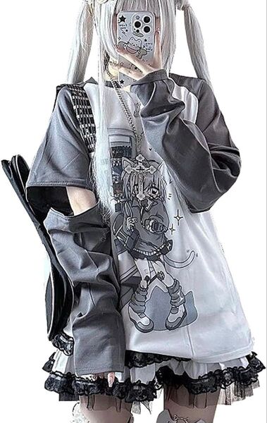 地雷系 Tシャツ レディース 長袖 半袖