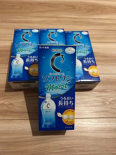 コンタクト保存液 ソフトワンモイスト 4本セット