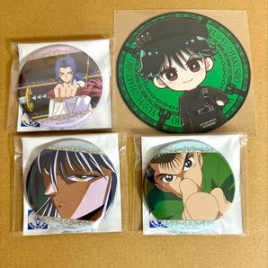 幽☆遊☆白書 浦飯幽助 妖狐蔵馬 死々若丸 缶バッジ コースター 特典 プリンセスカフェ 場面写 幽助 蔵馬 パンクゴシック