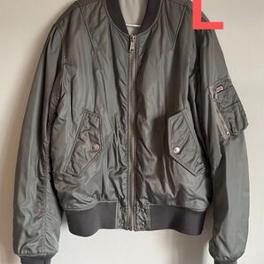 本物 限定DIESEL×JAY PARK MA1 リバーシブル グレーシルバー