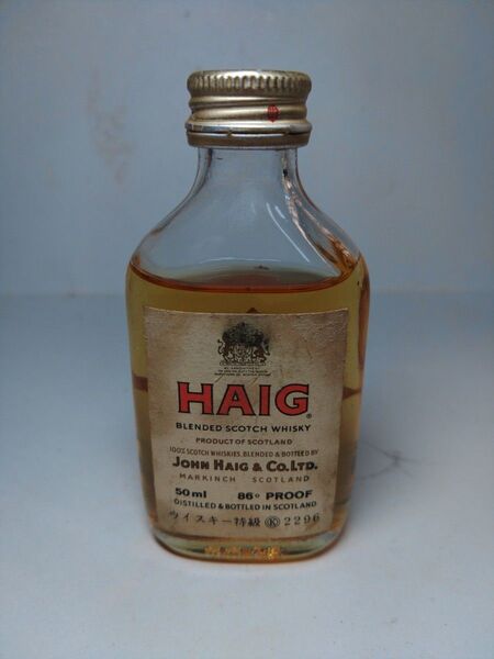 古酒HAIG スコッチウイスキー ミニチュアボトル 50ml