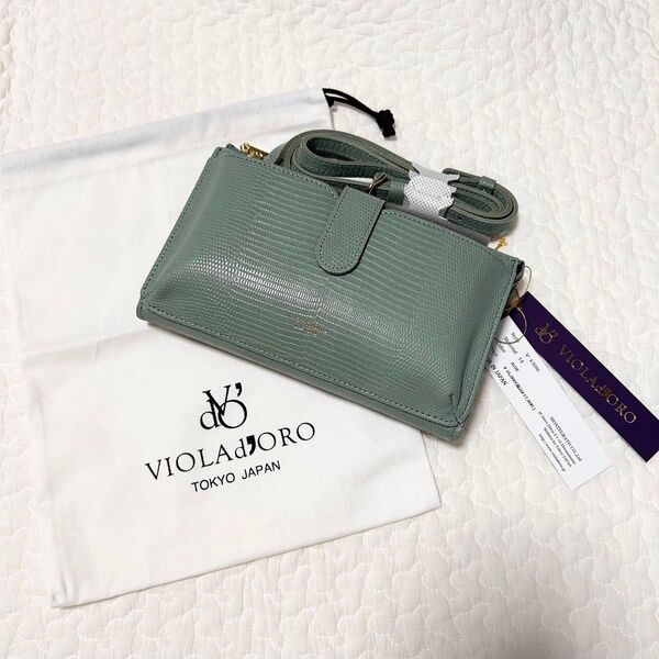 VIOLAd'ORO ヴィオラドーロ 財布 ショルダー バッグ コンパクト財布