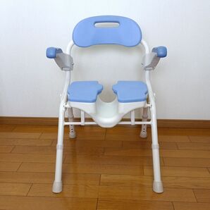 安寿 折りたたみシャワーベンチHPフィット ブルー