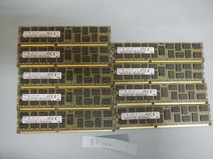  used memory Samsung 16GB 2Rx4 PC3L-12800R-11-13-E2-D4 9 sheets 