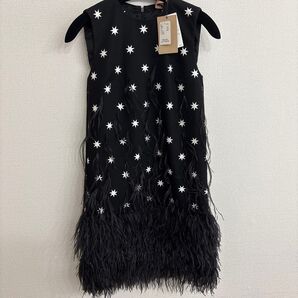 36 N°21 ファー スター 星 黒 ブラック ワンピース