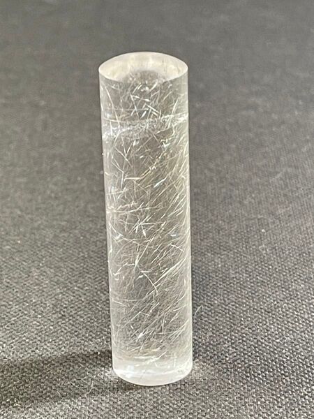 針水晶 印材 ルチルクォーツ宝石印鑑 貴石 天然石 お守り パワーストーン