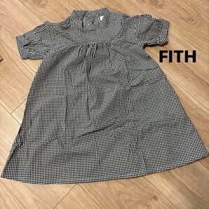 美品 FITH フィス ワンピース ギンガムチェック 110