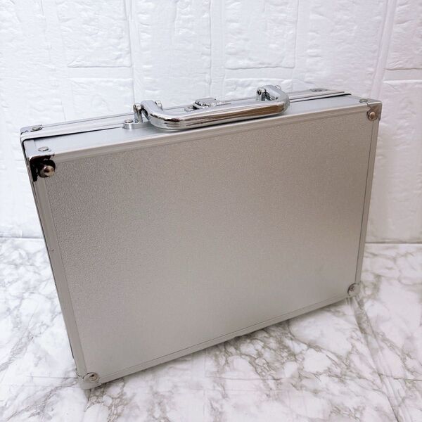 アタッシュケース アルミツールケース 工具箱 大型 収納ケース 工具箱 ツールボックス 265×185×80mm シルバー
