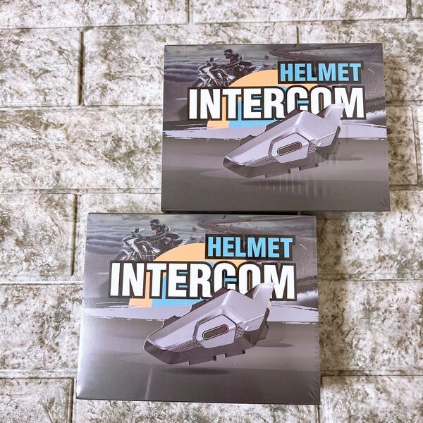 【2個】バイク インカム 最大8人同時通話 連続使用28時間 IP67防水 音声アシスタント ハンズフリー