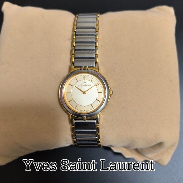 Yves Saint Laurent アナログ腕時計 ゴールド/シルバー