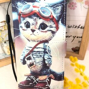 oppo reno 11a ケース カバー 手帳型 全面保護 かわいい 猫ちゃん カード収納 スタンド機能 ストラップ付き 便利