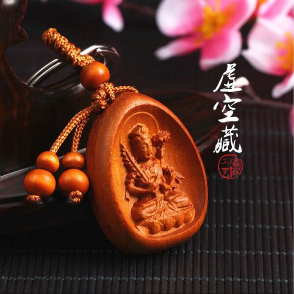 虚空蔵菩薩 十二干支お守り ミニ仏像 キーホルダー 丑年 寅年 うしどし とらどし 仏様 根付