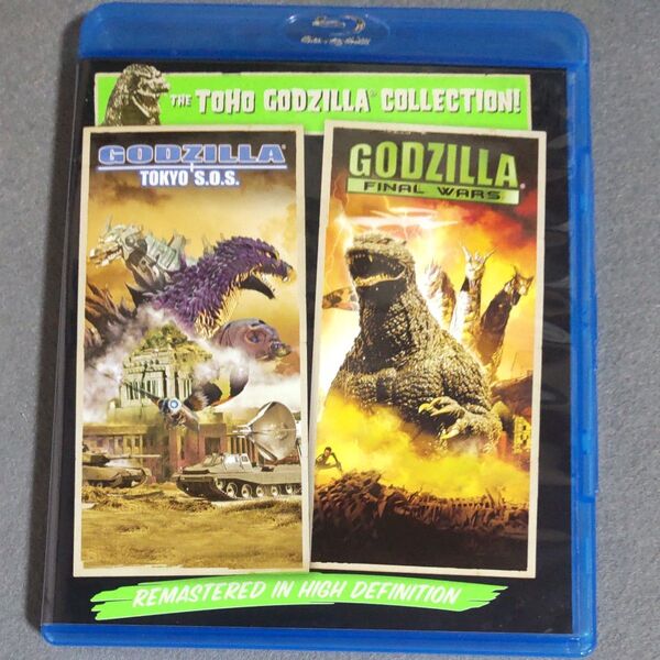(中古)(Blu-ray)"ゴジラxモスラxメカゴジラ 東京SOS""ゴジラ FINAL WARS" 輸入盤2枚組1個