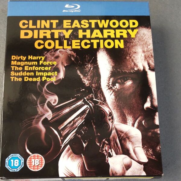 (中古)(輸入盤ブルーレイBOX) 映画"ダーティー・ハリー コレクション" Blu-ray 5枚組 1個 国内プレーヤー再生可能